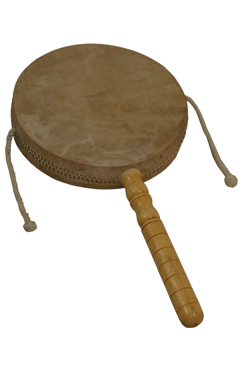 DOBANI Monkey Drum w/ Handle 8' AYOTTE CUSTOM MUSICAL ENGRAVINGS